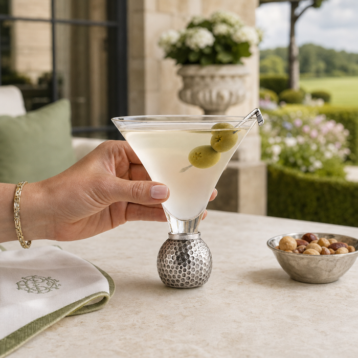 Golf Ball Cocktail /  Martini Glass 3