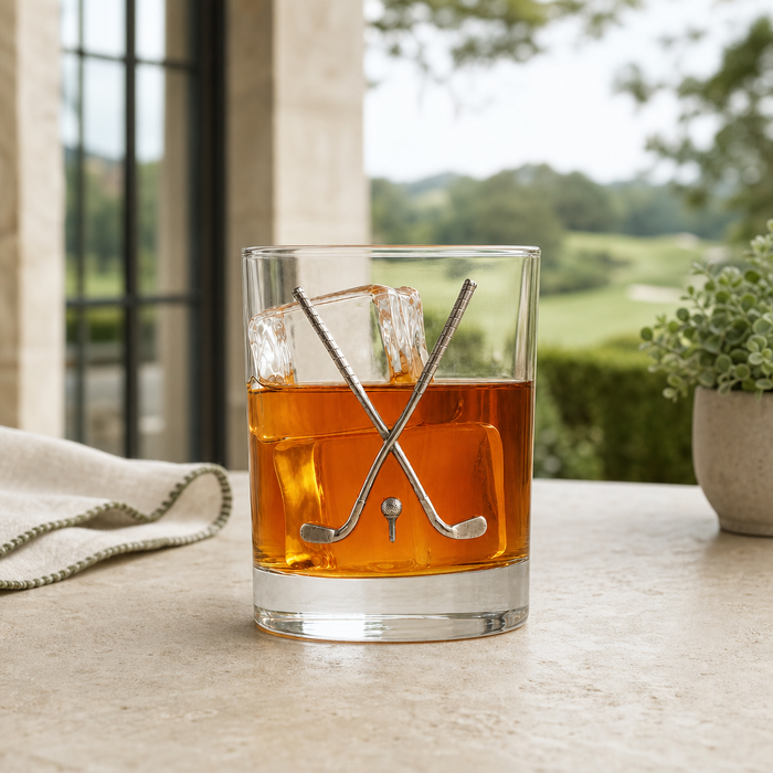 Golf Club Double Old Fashioned Glass 2