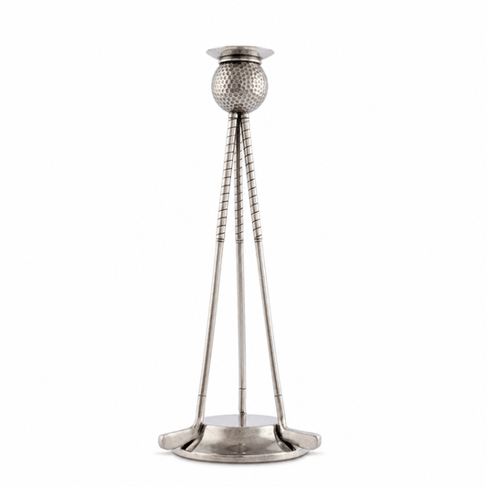 Golf Club Pewter Candlestick 1