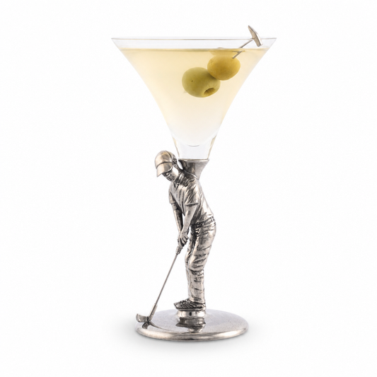 Golfer Cocktail Glass 1
