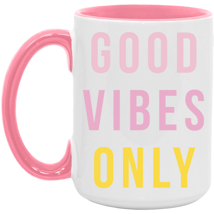 Good Vibes Only ceramic coffee mug, product photo 6