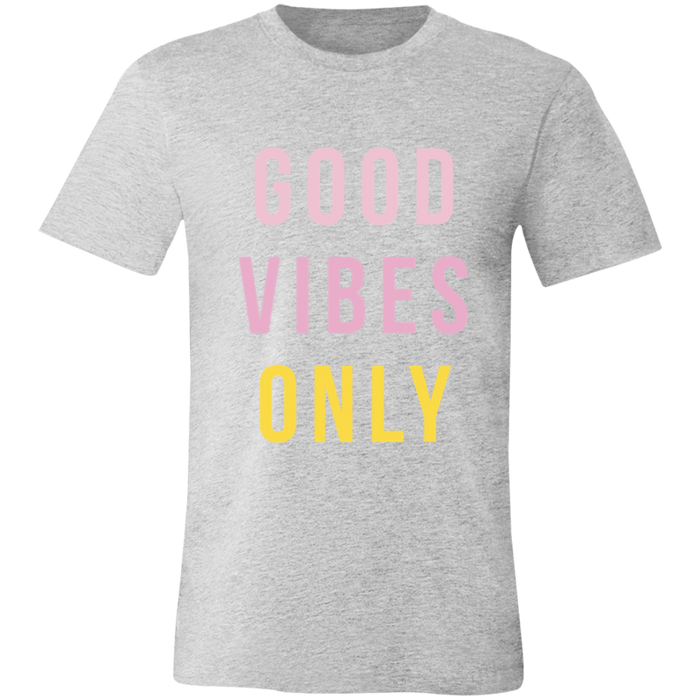 Good Vibes Only graphic t-shirt in Athletic Heather