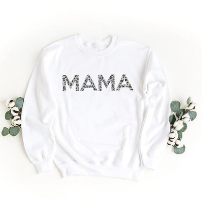 Grey Mama Leopard crewneck sweatshirt