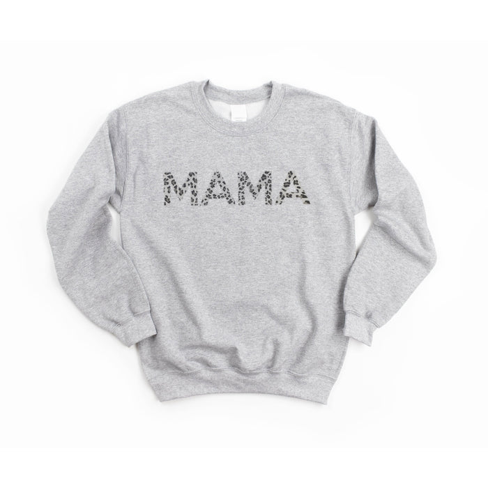 Grey Mama Leopard crewneck sweatshirt, product photo 2