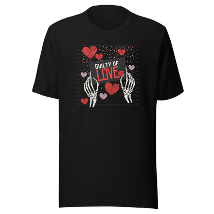 Guilty of Love graphic t-shirt in Black