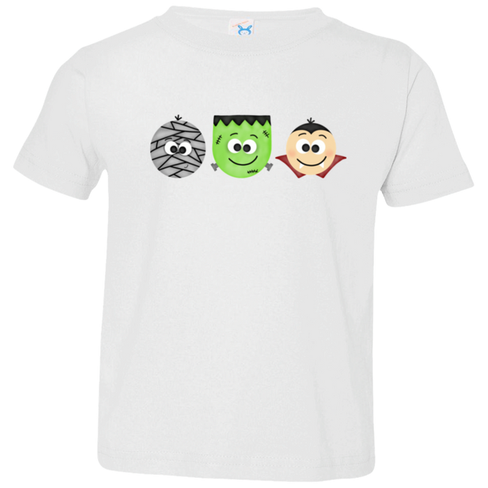 Halloween Monsters Toddler graphic tee in White