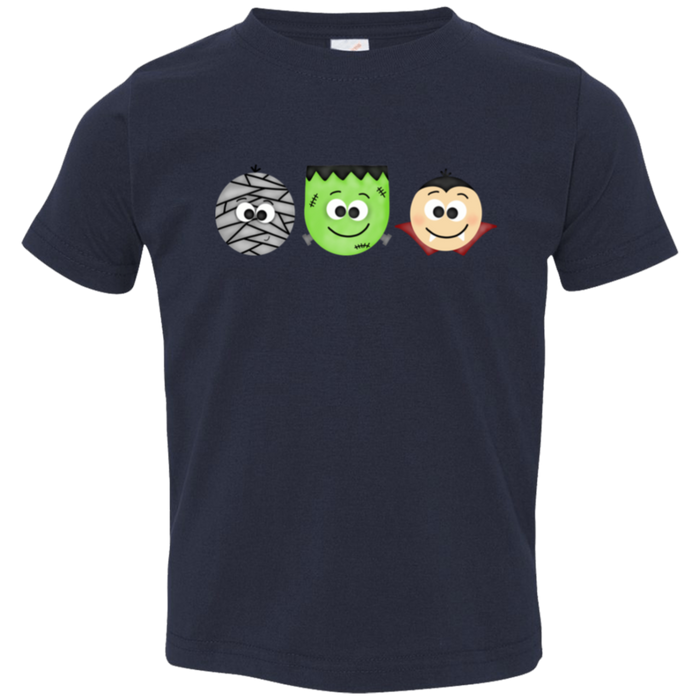 Halloween Monsters Toddler graphic tee in Navy