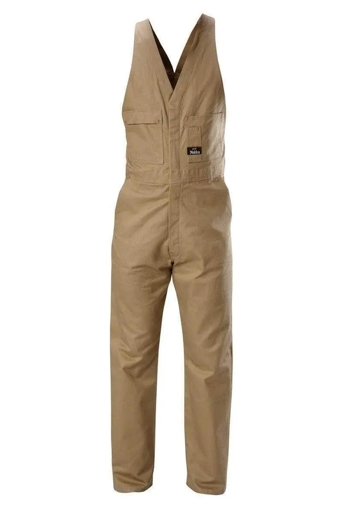 Hard Yakka Action Back Phone Pocket Coverall Y01555 Work Wear Hard Yakka Khaki 72 R