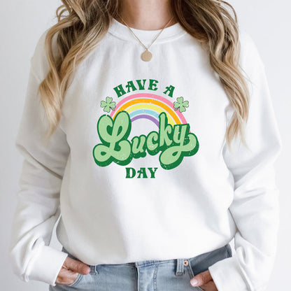 Have a Lucky Day crewneck sweatshirt, product photo 2