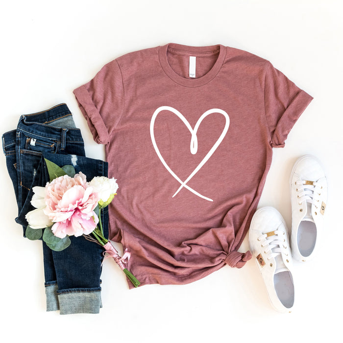 Heart Outline T-Shirt