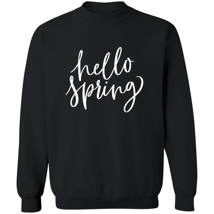 Hello Spring crewneck sweatshirt in Black