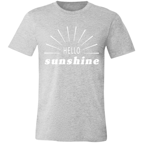 Hello Sunshine graphic t-shirt in Athletic Heather