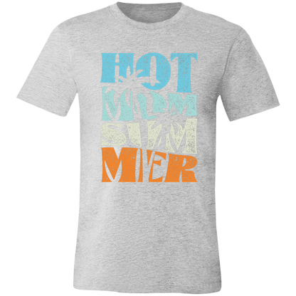 Hot Mom Summer graphic t-shirt in Athletic Heather