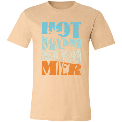 Hot Mom Summer graphic t-shirt in Heather Sand Dune