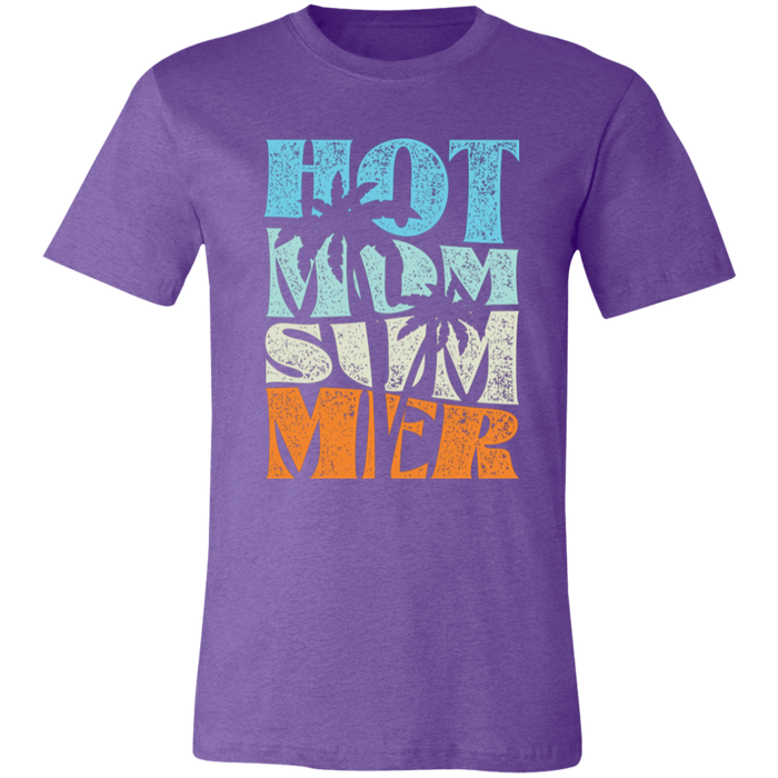 Hot Mom Summer graphic t-shirt in Heather Team Purple
