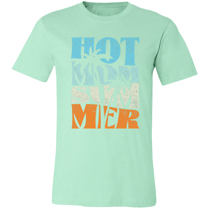 Hot Mom Summer graphic t-shirt in Heather Mint