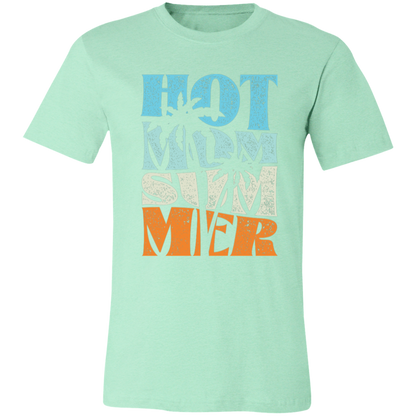 Hot Mom Summer graphic t-shirt in Heather Mint