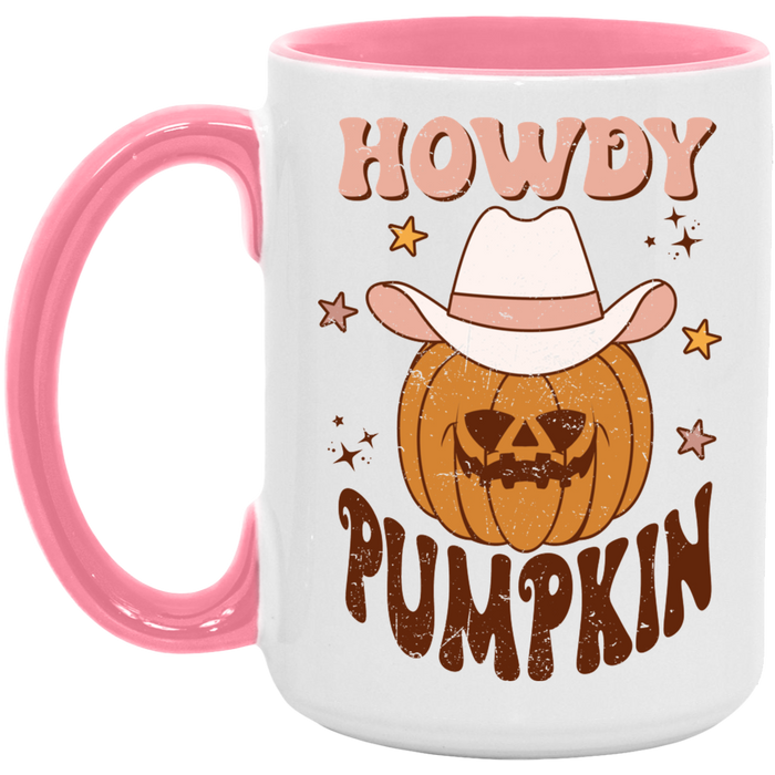 Howdy Pumpkin Country ceramic coffee mug, product photo 5