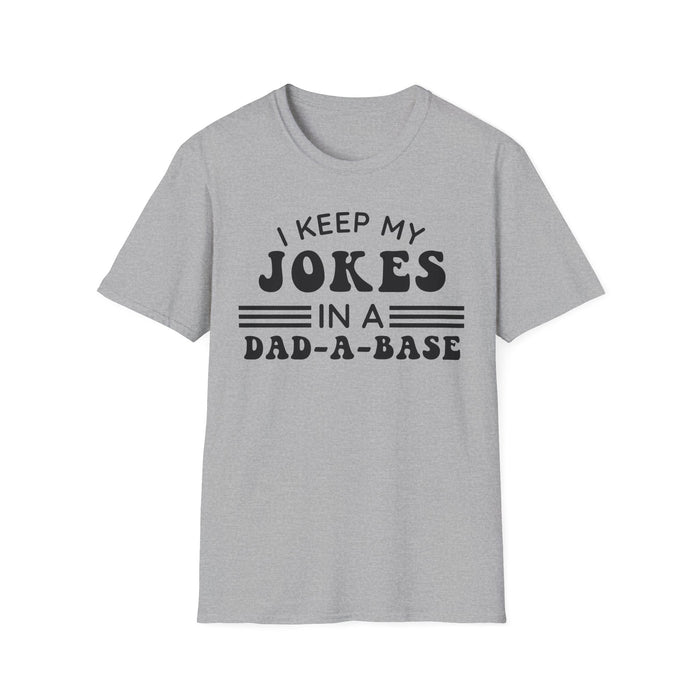 I Keep My Jokes In A Dad A Base graphic t-shirt, product photo 3