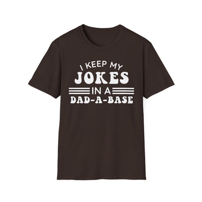 I Keep My Jokes In A Dad A Base graphic t-shirt, product photo 4