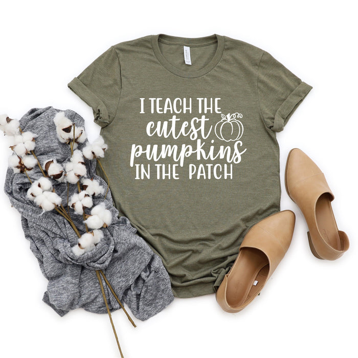 I Teach The Cutest Pumpkins Teacher graphic t-shirt