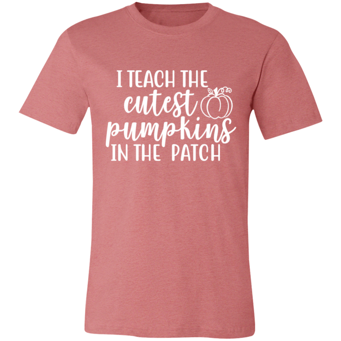 I Teach The Cutest Pumpkins Teacher graphic t-shirt in Heather Mauve