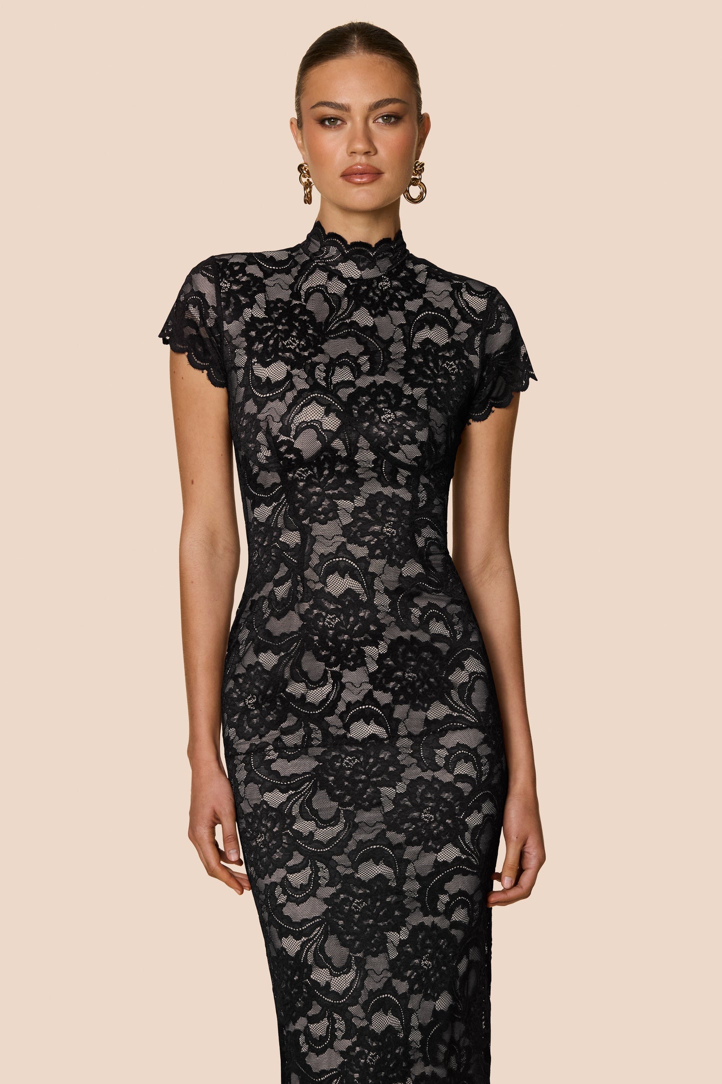 Nookie Alessia Midi Dress - Black
