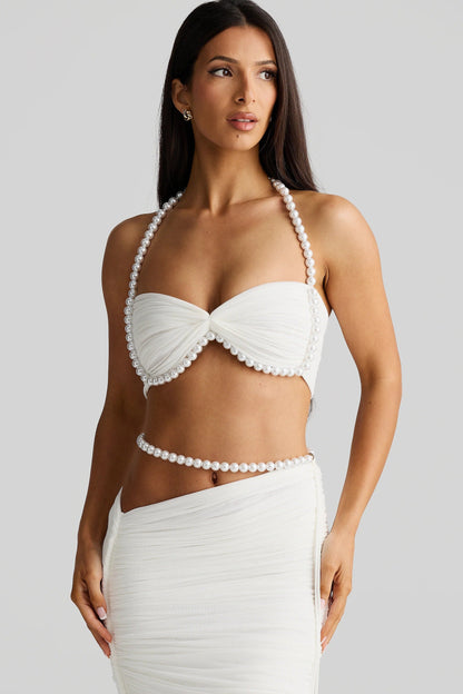 Imalia Crop - White