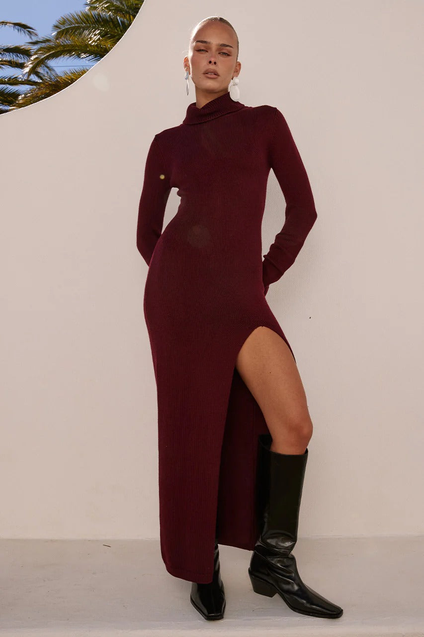 Patricia Maxi Dress - Burnt Red