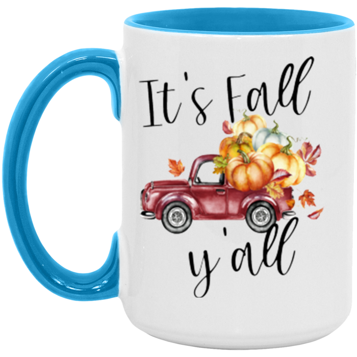 It's Fall Y'all ceramic coffee mug, product photo 4