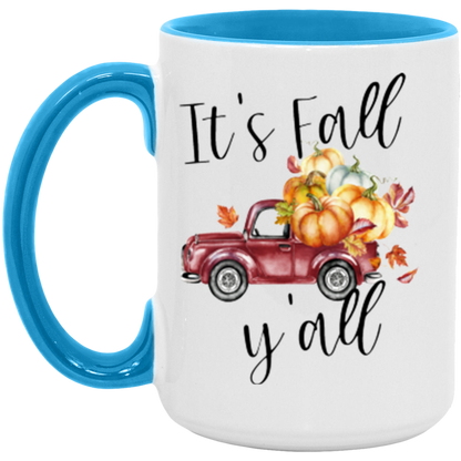It's Fall Y'all ceramic coffee mug, product photo 4