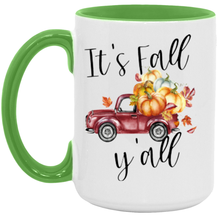 It's Fall Y'all ceramic coffee mug, product photo 5