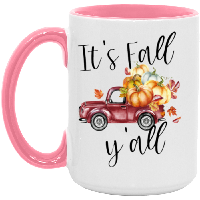 It's Fall Y'all ceramic coffee mug, product photo 6