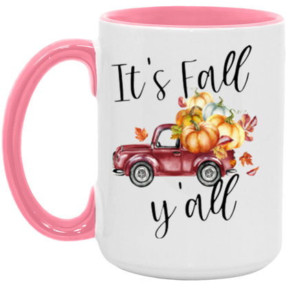 It's Fall Y'all ceramic coffee mug, product photo 6