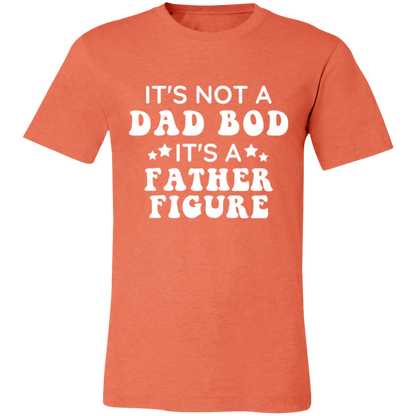 It's Not A Dad Bod It's A Father Figure graphic t-shirt in Heather Orange