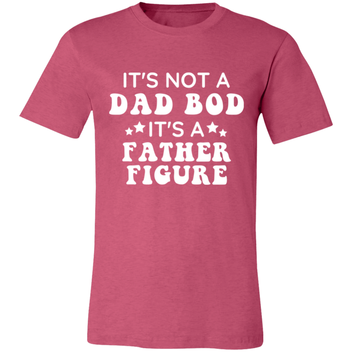 It's Not A Dad Bod It's A Father Figure graphic t-shirt in Heather Raspberry