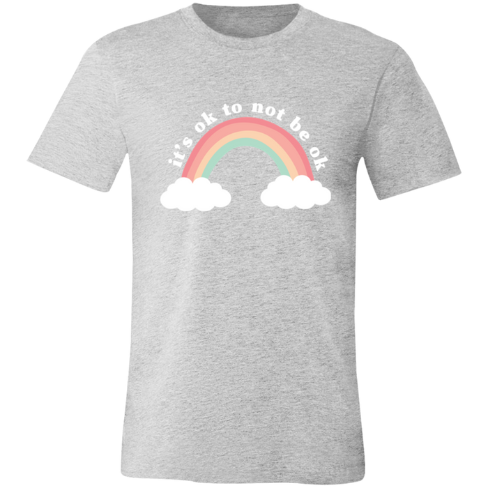 It's Ok To Not Be Ok graphic t-shirt in Athletic Heather