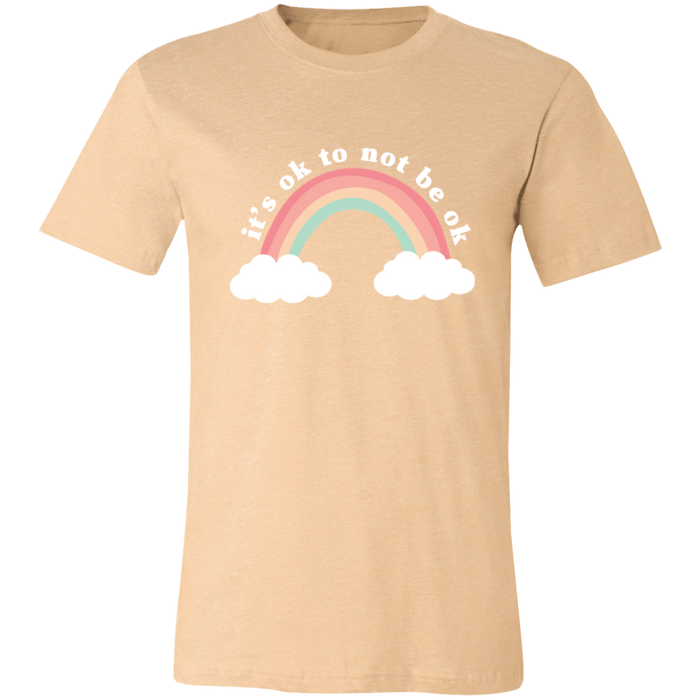 It's Ok To Not Be Ok graphic t-shirt in Heather Sand Dune
