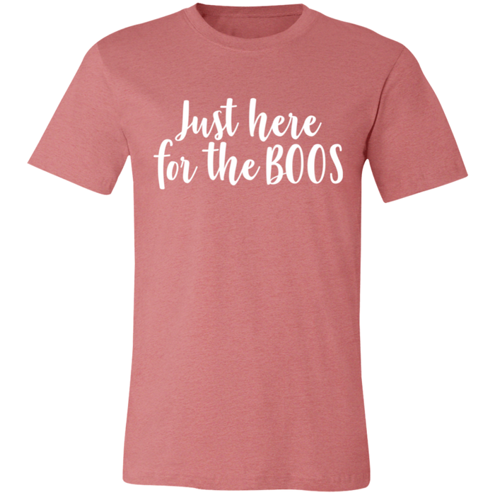 Just Here For The Boos graphic t-shirt in Heather Mauve