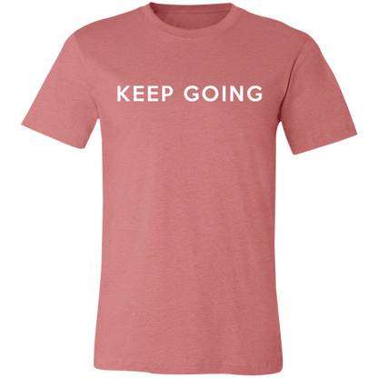 Keep Going graphic t-shirt in Heather Mauve
