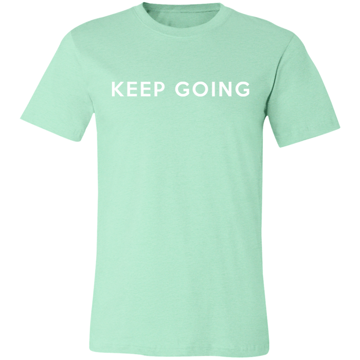 Keep Going graphic t-shirt in Heather Mint