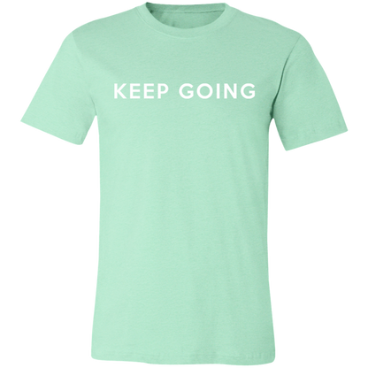 Keep Going graphic t-shirt in Heather Mint