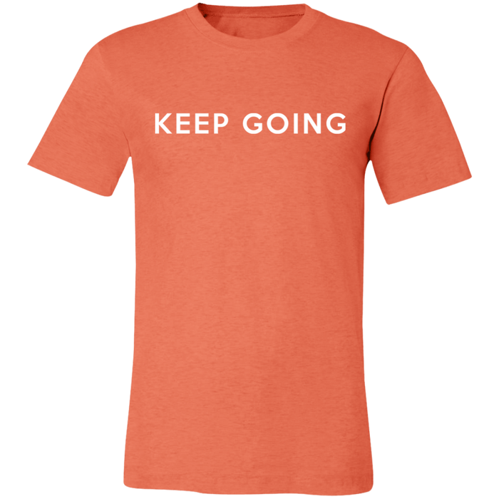 Keep Going graphic t-shirt in Heather Orange
