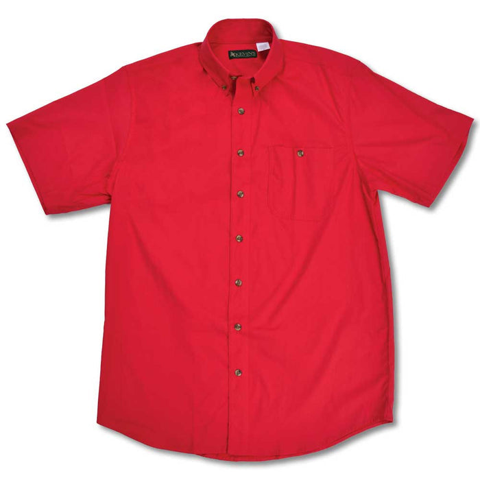 Red Kevin’s featherweight cotton poplin short-sleeve field shirt with a button-down collar and horn buttons.