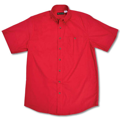 Red Kevin’s featherweight cotton poplin short-sleeve field shirt with a button-down collar and horn buttons.