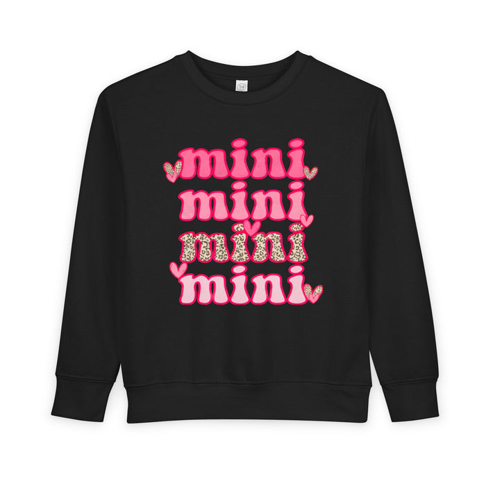 Mini 4x Valentine's crewneck sweatshirt in Black