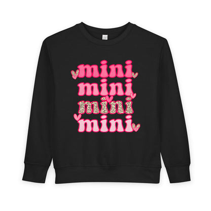 Mini 4x Valentine's crewneck sweatshirt in Black