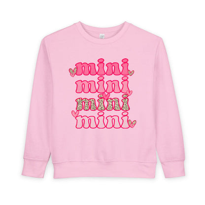 Mini 4x Valentine's crewneck sweatshirt in Pink