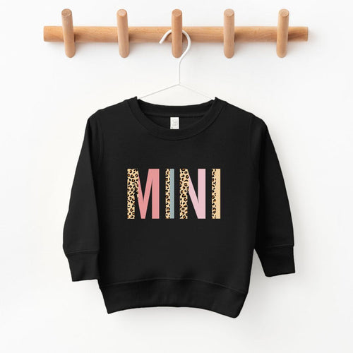 MINI Leopard and Pastel Color Block crewneck sweatshirt