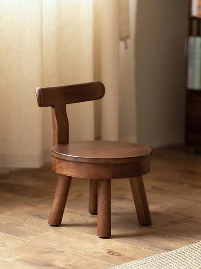 Kids Chair Made a Teak Wood with Polished Finish or Solid Wooden for Children or Modern Minimal Kids Furniture
